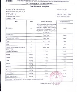 Citric Acid Monohydrate 99% - 4